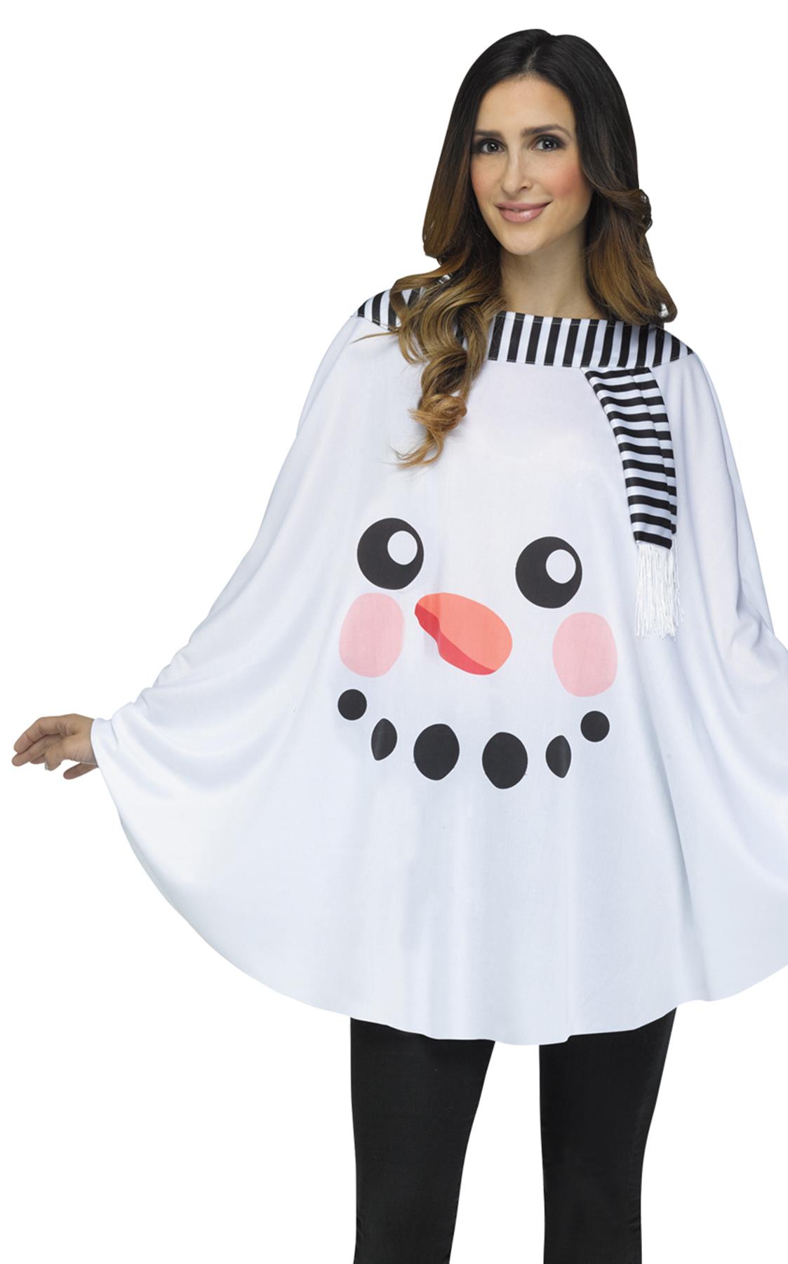 Snowman Poncho Adult Costume Kit