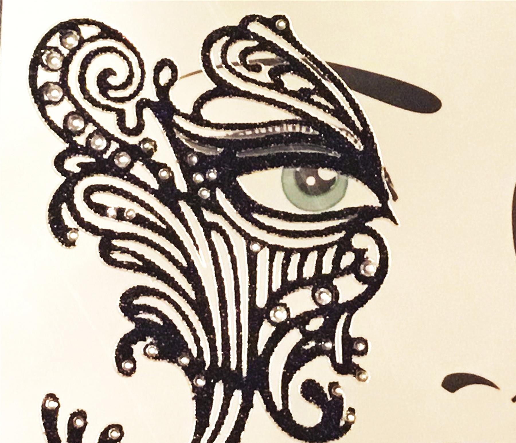 Face Decal Eye Lace Adult Makeup Accessory
