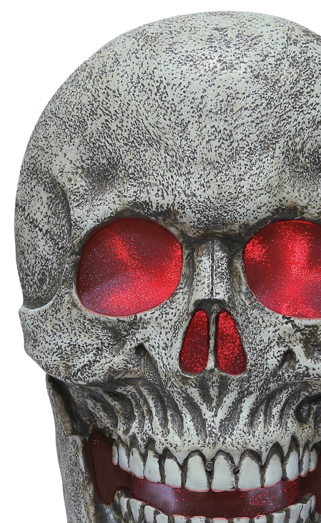 Skull With Light and Sound Halloween Prop