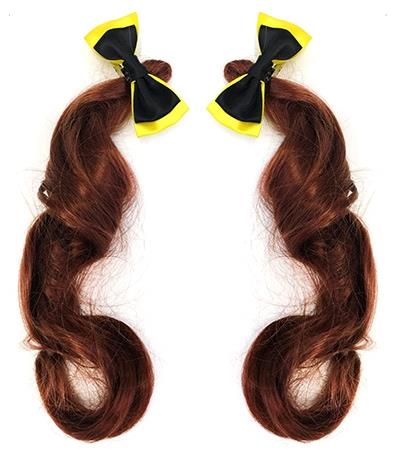 The Wiggles Emma Yellow Wiggle Pigtails With Bows Child Costume Accessories