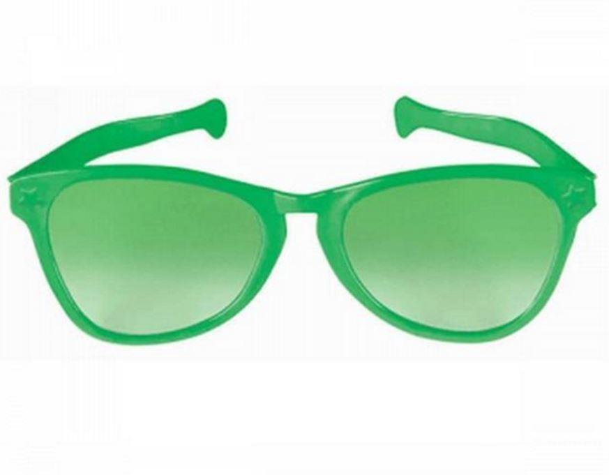 Green Giant Plastic Sunglasses Adult Costume Accessory