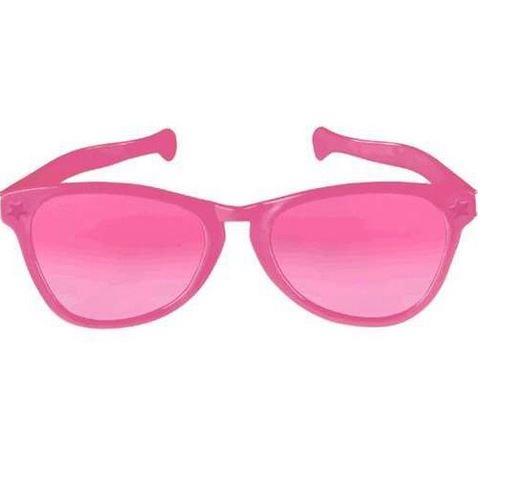 Pink Giant Plastic Sunglasses Adult Costume Accessory