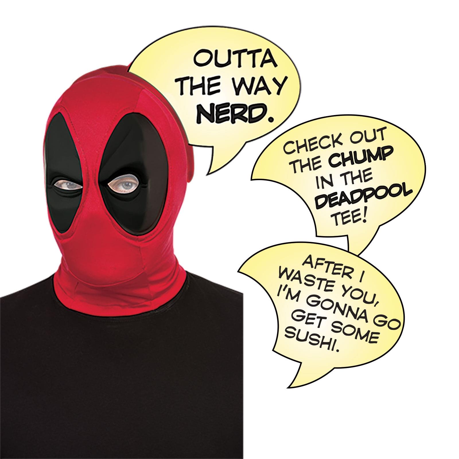 Deadpool Deluxe Speech Bubble Adult Mask
