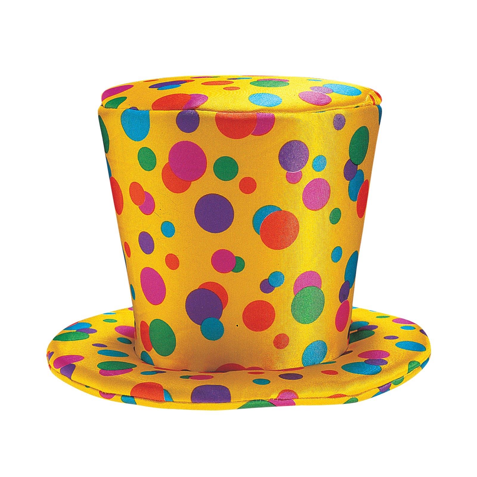 Clown High Foam Adult Top Hat