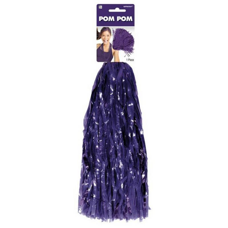 Purple Pom Pom Costume Accessory