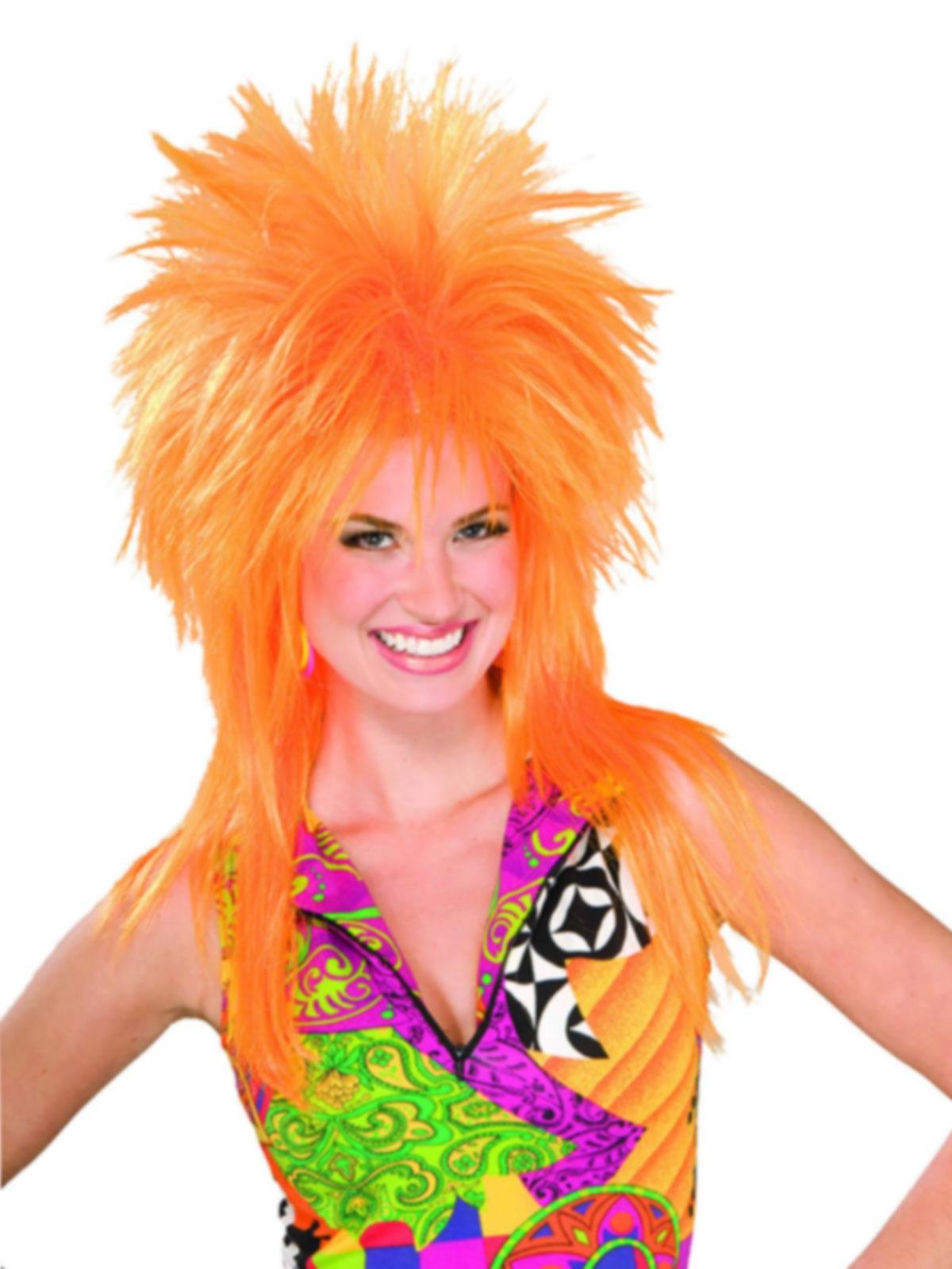 Orange Burst Adult Wig