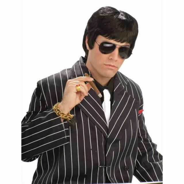 Tough Guy Black Adult Wig