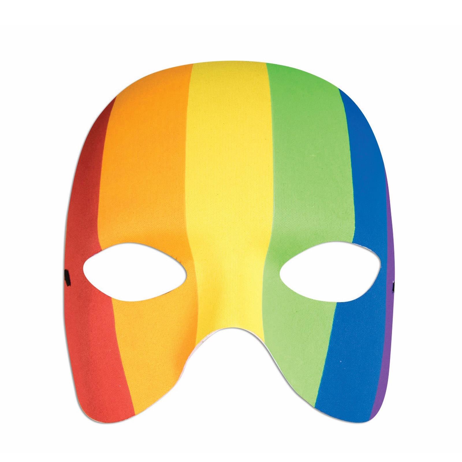 Rainbow Pride Half Adult Mask