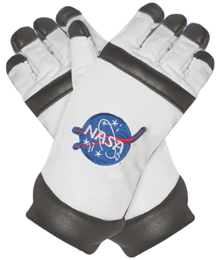 White Astronaut Adult Gloves