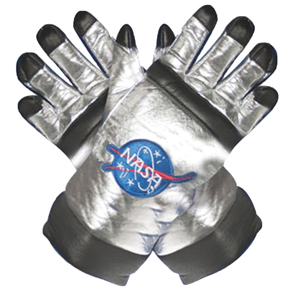 Silver Astronaut Adult Gloves