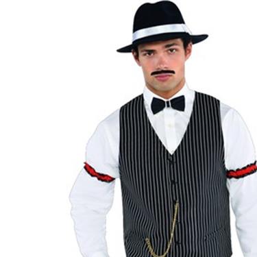 Roaring 20's Striped Gangster Vest Adult Costume