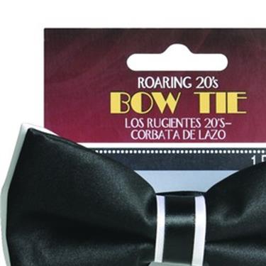 Bow Tie Black and White Adult Costume Accessory
