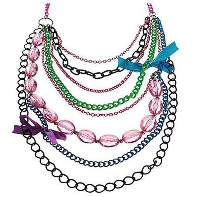 Awesome 80's Chain Necklace Adult Costume Accessory
