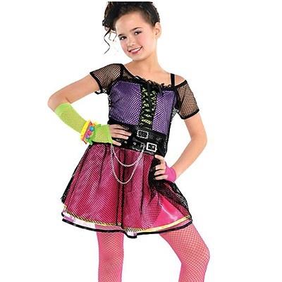 Awesome 80's Pop Star Dress Child Costume