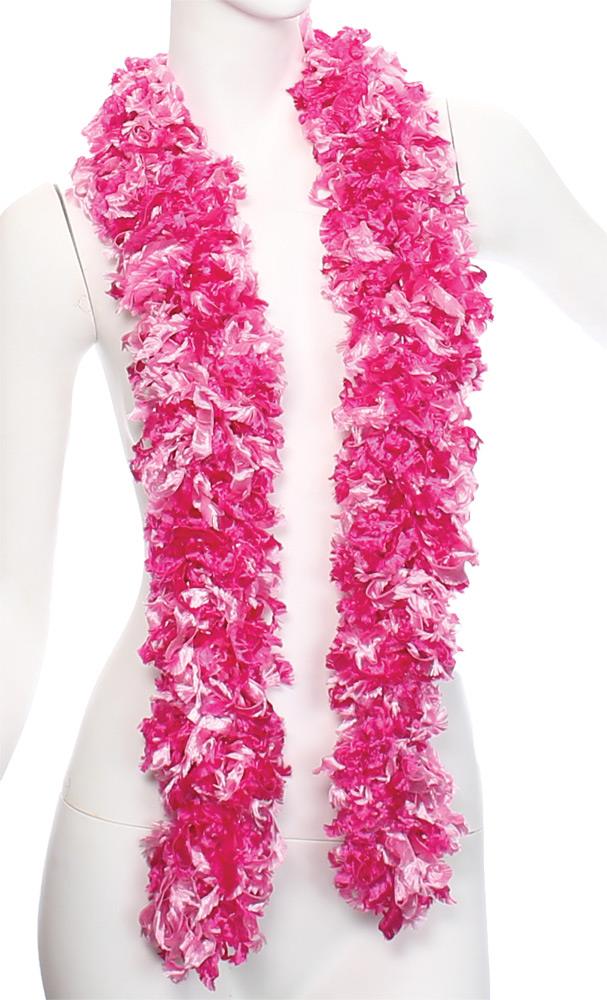 Featherless Boa Pink Mix Adult Costume Accessory