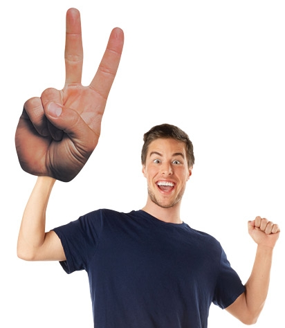 Hand Peace Costume Accessory