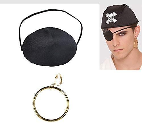 Pirate Earring Eye Patch Adult Accessory Kit