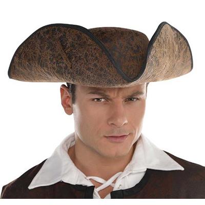 Pirate Ahoy Matey Brown Deluxe Adult Hat