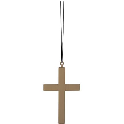 Careers Bronze Cross Necklace Adult Costume Accessory