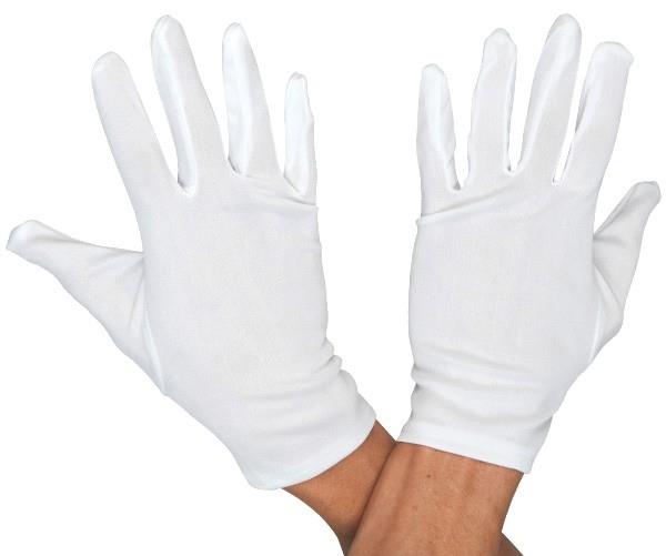 Basic White Male Adult Gloves