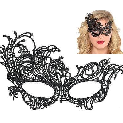 Filigree Black Lace Adult Mask