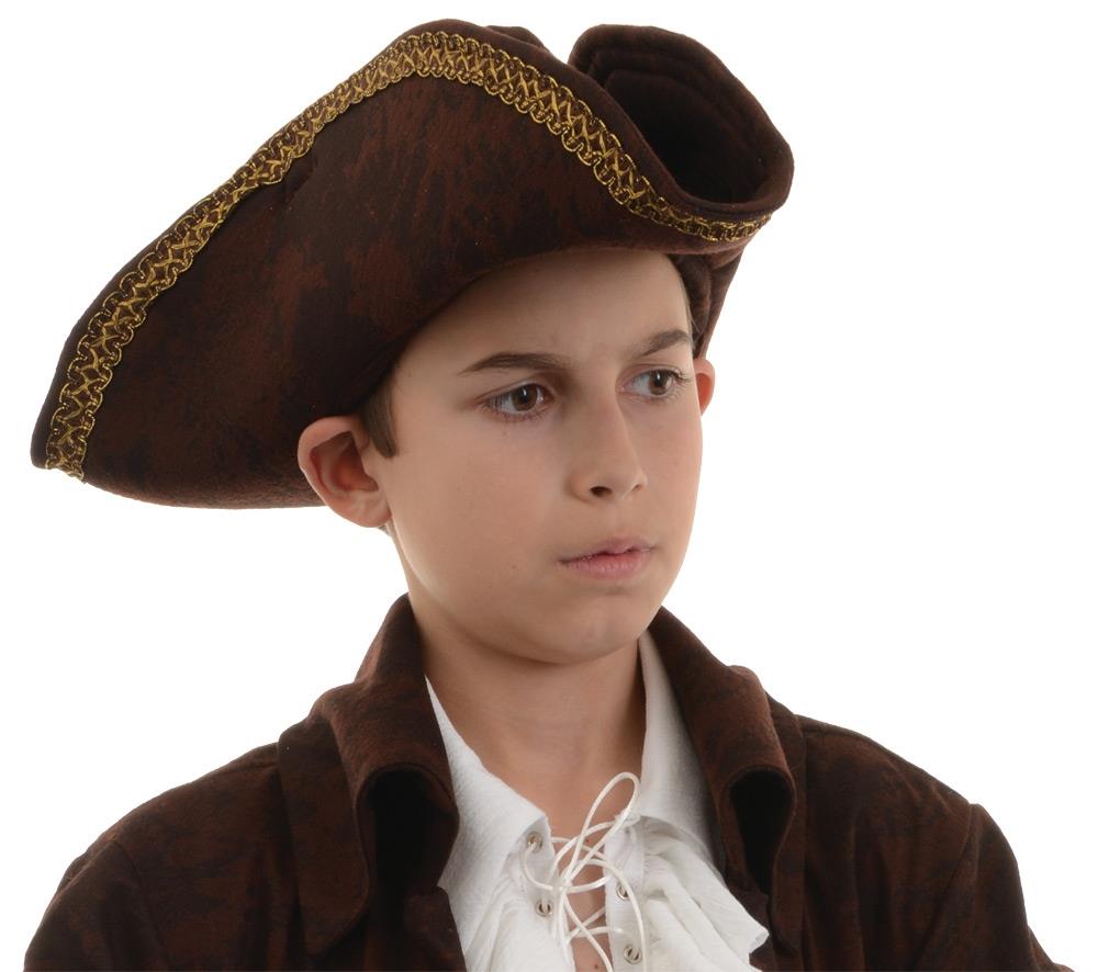 Brown Pirate Captain Child Hat