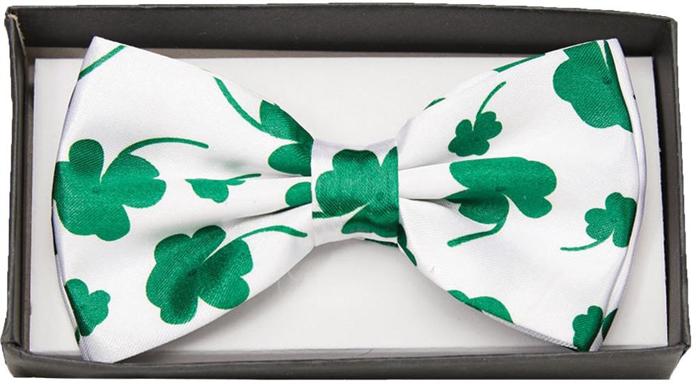St. Patrick's Day Four Leaf Clover Bow Tie Adult Costume Accessory