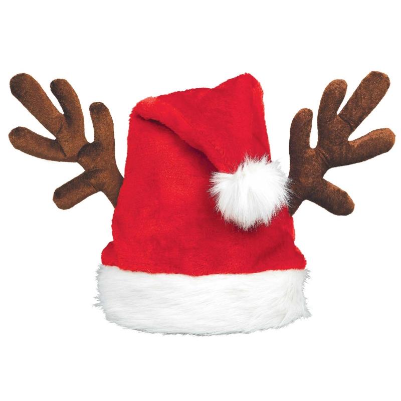 Santa Antlers Adult Hat