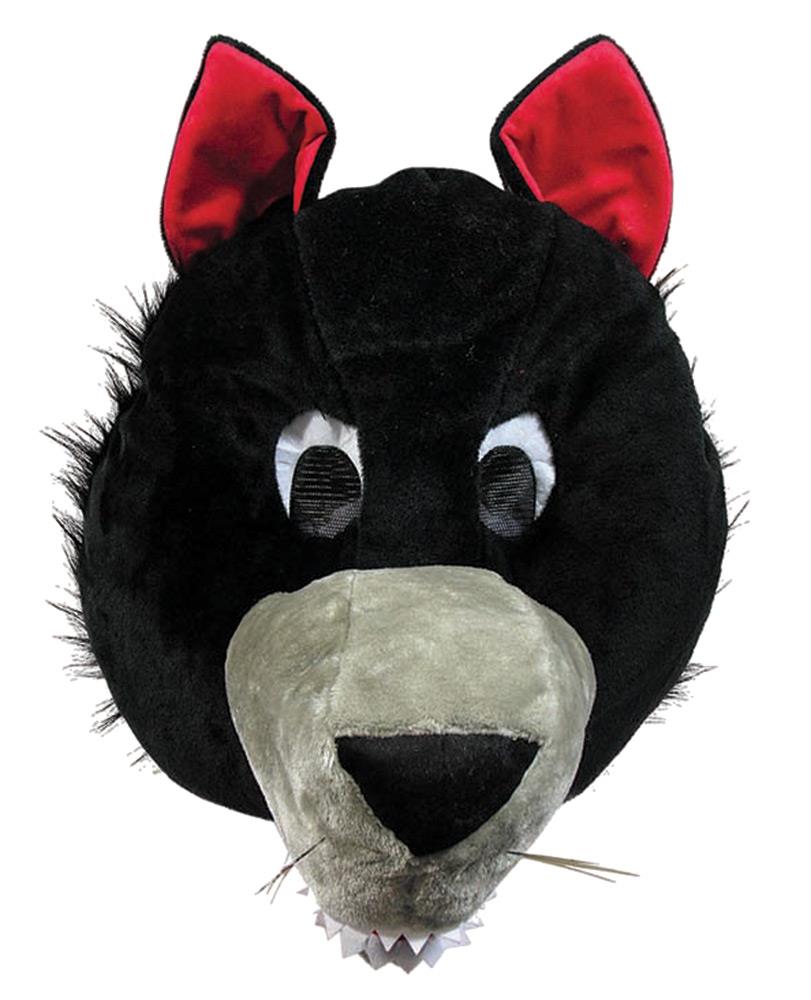 Wolf Mascot Head Adult Costume Accessory