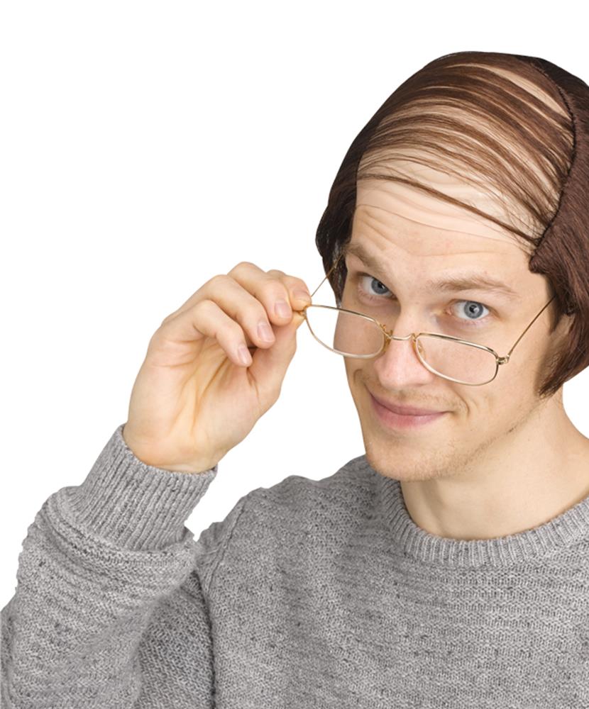 Brown Combover Adult Wig