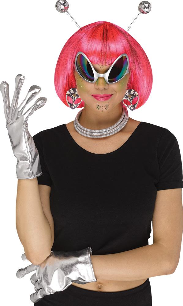 Silver Alien Instant Adult Costume Kit