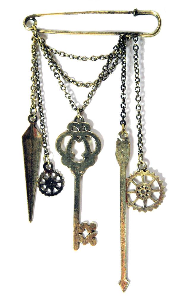 Steampunk Draped Pin Adult Costume Accessory