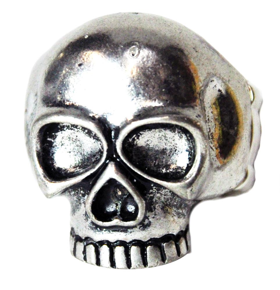 Metal Skull Stretch Ring Adult Costume Accessory