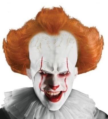 Stephen King's It 2017 Pennywise Wig Headpiece Makeup Adult Accessory Set
