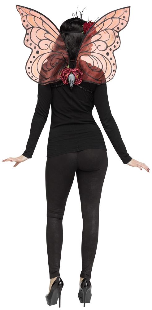 Burgundy Sparkle Fairy Wings Adult Costume Accessory