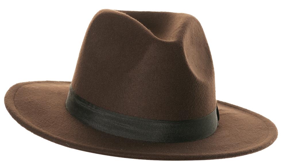 Brown Fedora Adult Hat