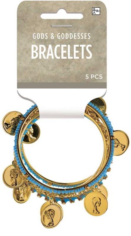 Deluxe Goddess Bangle Bracelets Adult Costume Accessory