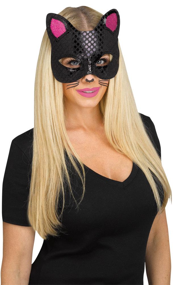 Black Tattoo Cat Adult Mask