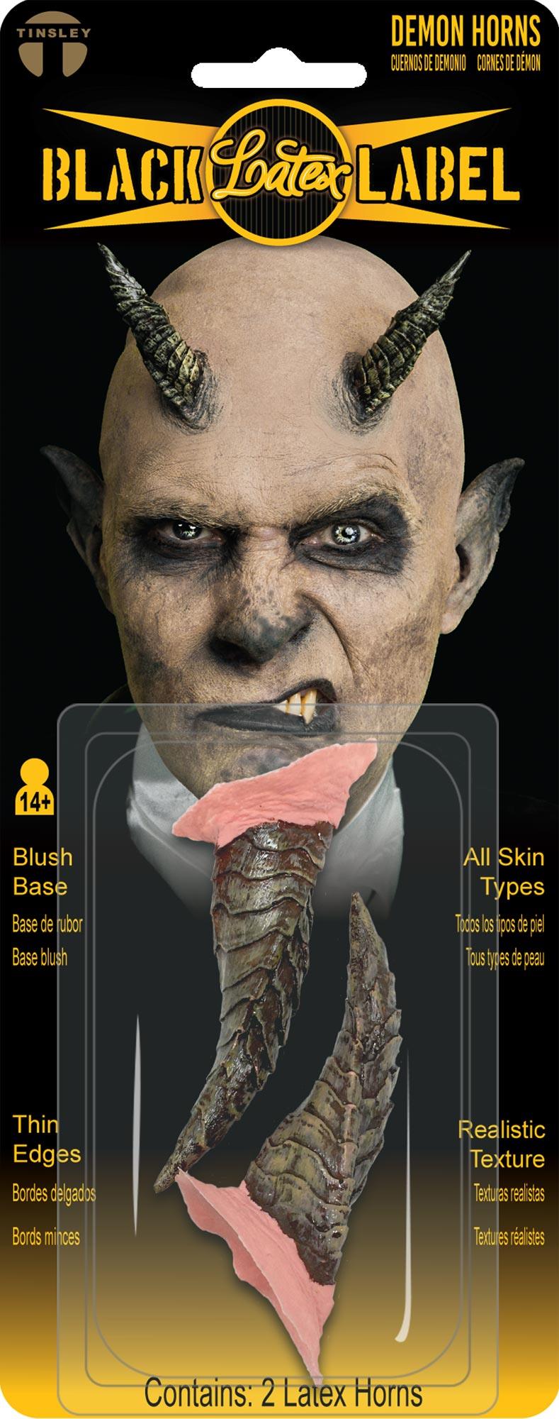 Demon Horns Latex Prosthetics Makeup Accessory