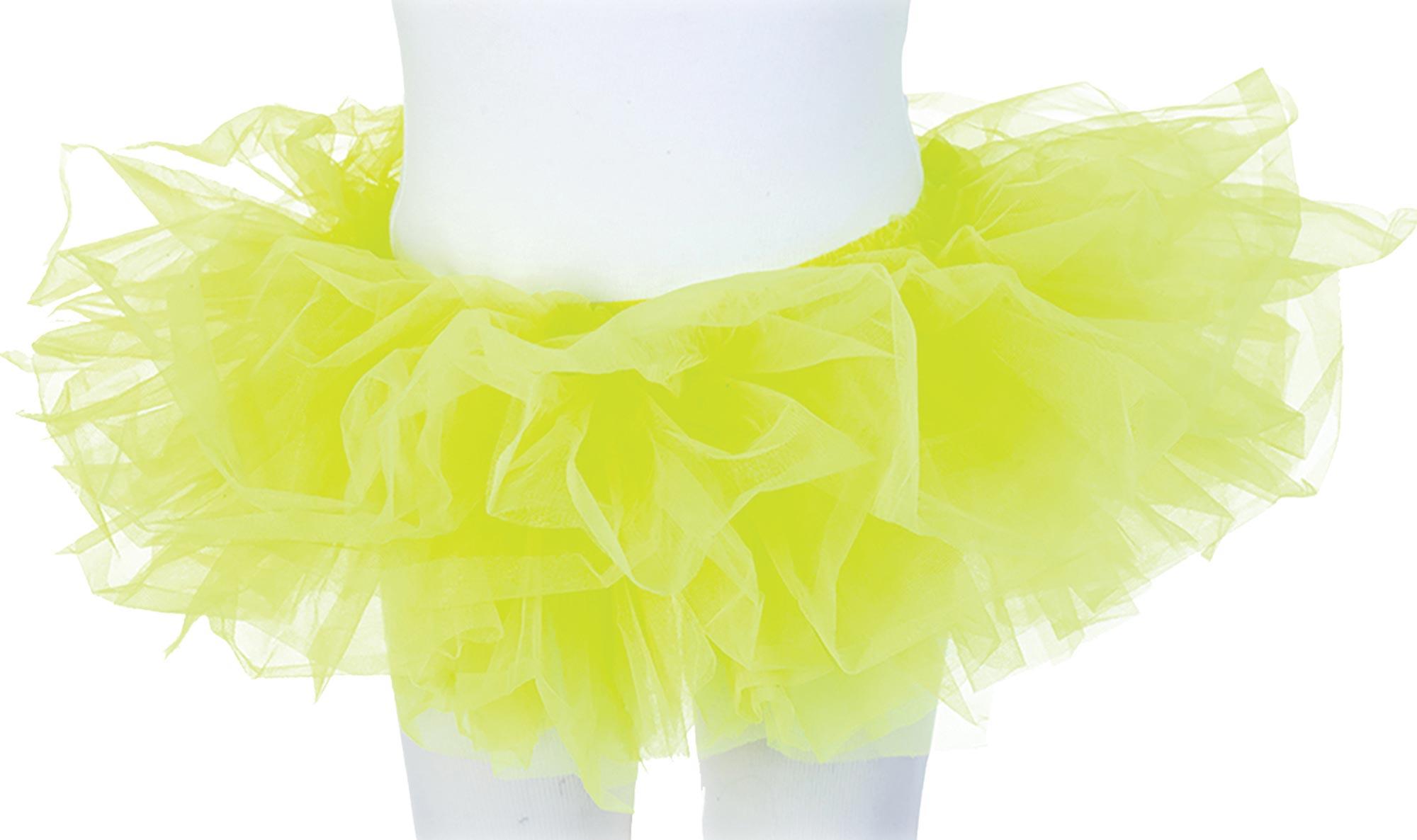Neon Tutu Child Costume Accessory Neon Yellow