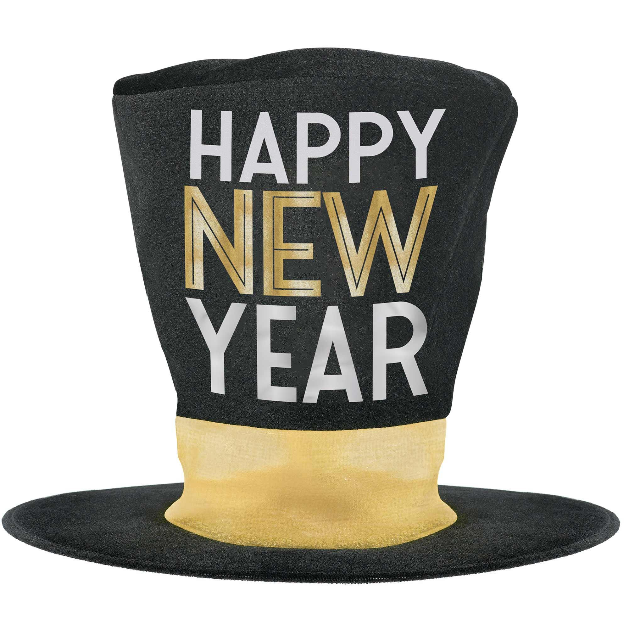 Happy New Year Oversized Adult Top Hat