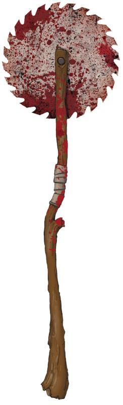 Bloody Circular Saw Halloween Costume Accessory