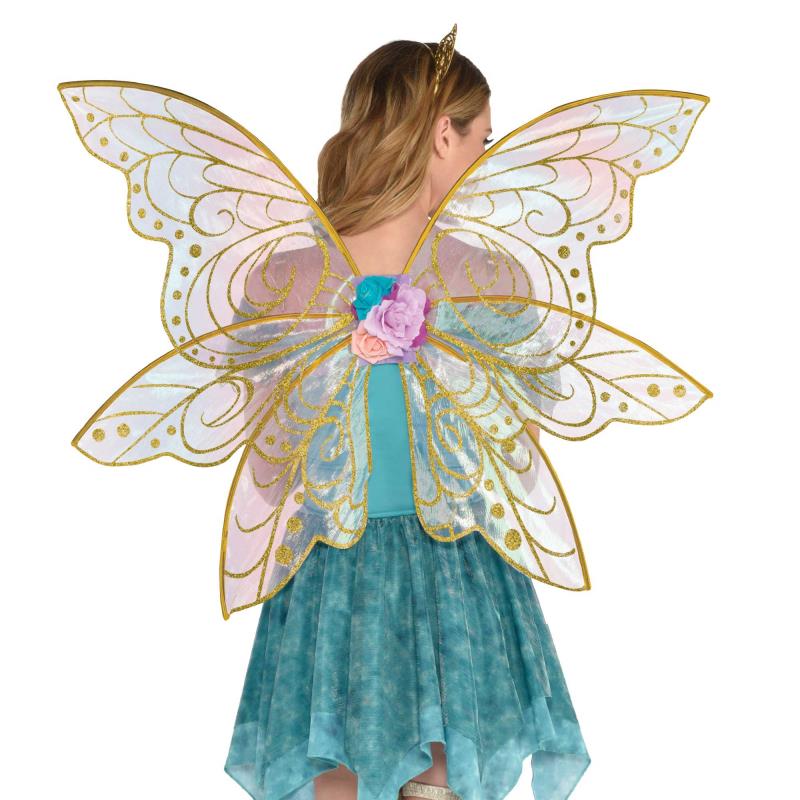 Womens Feather Wings Mythical White 80x26 Costume Accessories Female Halloween