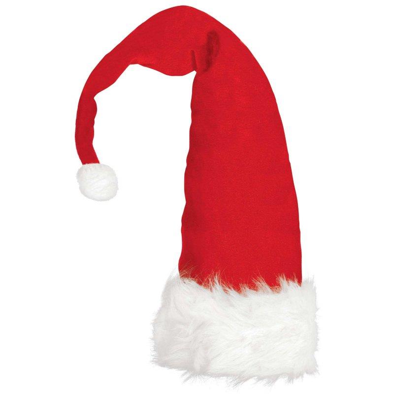 Santa Plush Long Adult Hat