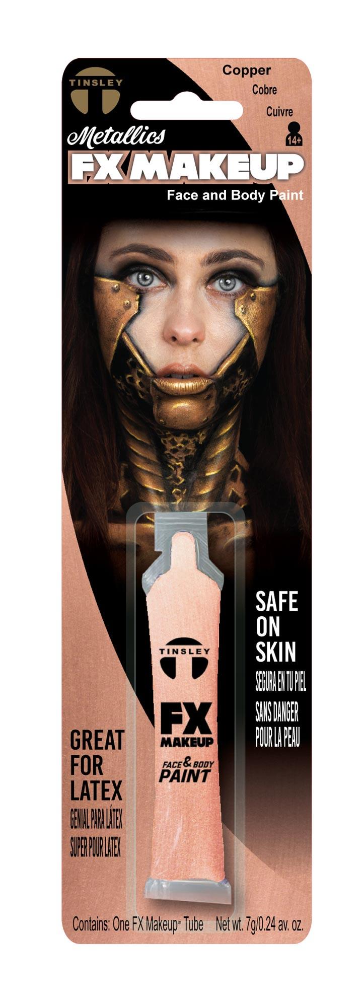 Metallic Face Body Makeup Accessory Copper