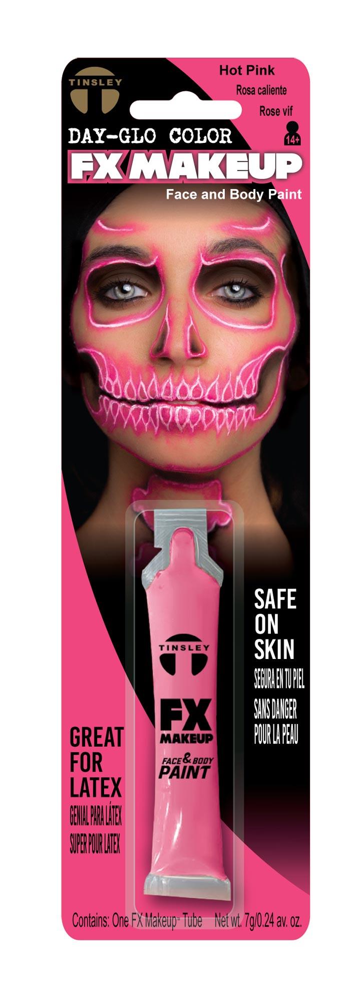 Day-Glo Colour Makeup Accessory Hot Pink