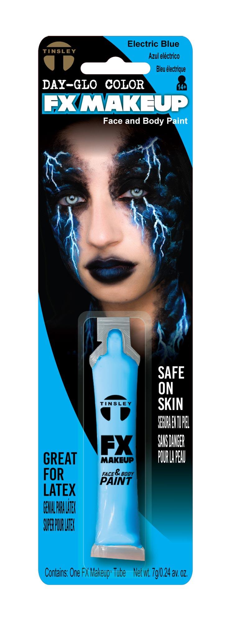 Day-Glo Colour Makeup Accessory Electric Blue