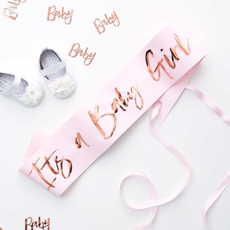 Twinkle Twinkle It's a Baby Girl Sash Adult Costume Accessory
