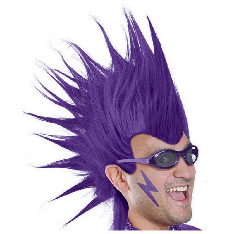 Purple Mohawk Adult Wig