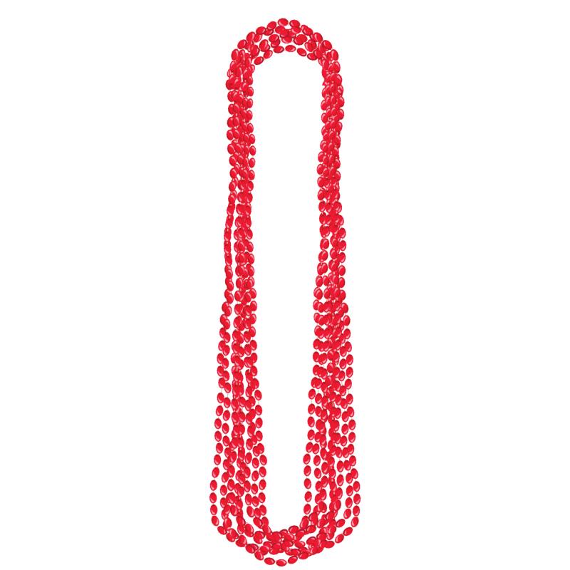 Red Metallic Necklace Adult Costume Accessory